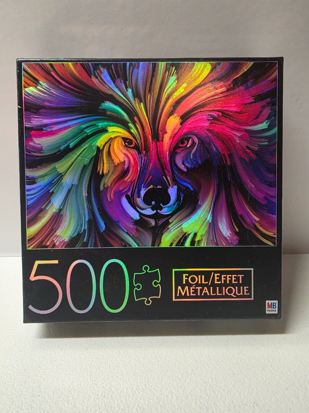 Cardinal Dog Paint Series Foil Metallic Effect 500pc Jigsaw Puzzle 604646 NIB